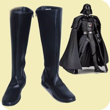 Star Wars Darth Vader Kylo Ren Batman Black Boots Cosplay Shoes Handmade Unsex