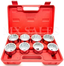 9pc 3/4" Drive Add On Socket Set 12 Point Chrome Plated 2-1/16" to 2-1/2"