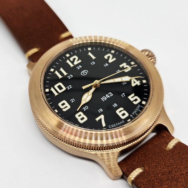 VOSTOK K-43 1943 SPECIAL EDITION WRISTWATCH jubilee bronze VOSTOK K-43 1943 SPECIAL EDITION WRISTWATCH jubilee bronze