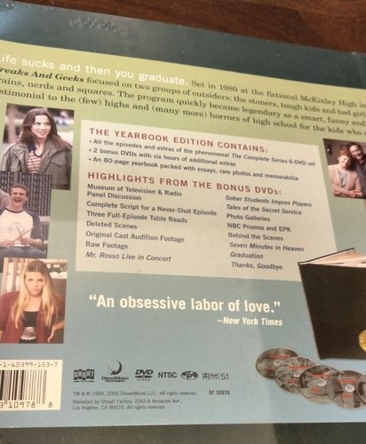 FREAKS AND GEEKS: Complete Series (DVD) RARE Yearbook Edition-Out of Print - NEW - Picture 8 of 10