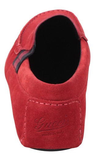 Gucci Men's Leather Shoes Moccasins Slipper Shoes Size EUR 41.5 UK 7.5 US 8 - Picture 4 of 7