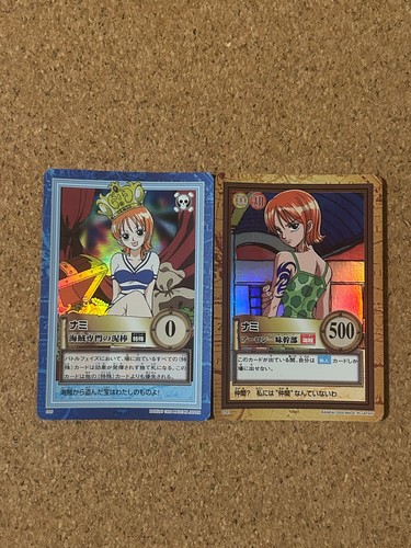 one piece carddass hyper battle Foil Holo anime card nami 2set 1999/2000