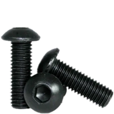 M5-0.80 x 25 mm Button Socket Cap Screws, 12.9, Black Oxide, FT, UNC, 25 PK