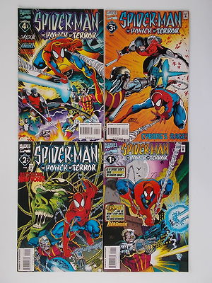4x Spider-Man, The Power of  Terror - Vol. 1 Nr. 1 - 4. Marvel, US Comic / Z. 1