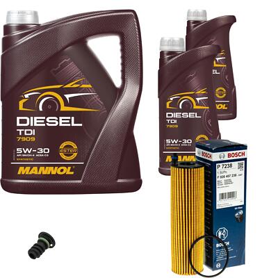 BOSCH Ölfilter 7 L MANNOL Diesel TDI 5W-30 für Mercedes-Benz E-Klasse T-Model