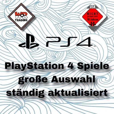 Sony Playstation 4 | PS4 | Spiele | USK 18 | Auswahl | Händler | 12/24  