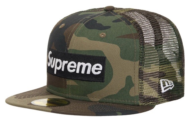 Supreme Box Logo Mesh Back New Era Cap Hat Camo SS24 Rare 