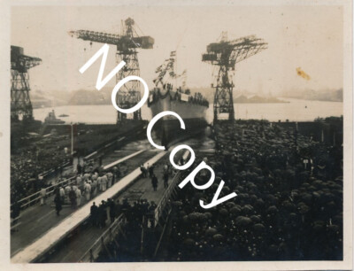 Foto Kriegsmarine Panzerschiff Deutschland Stapellauf Besuch Hindenburg X149