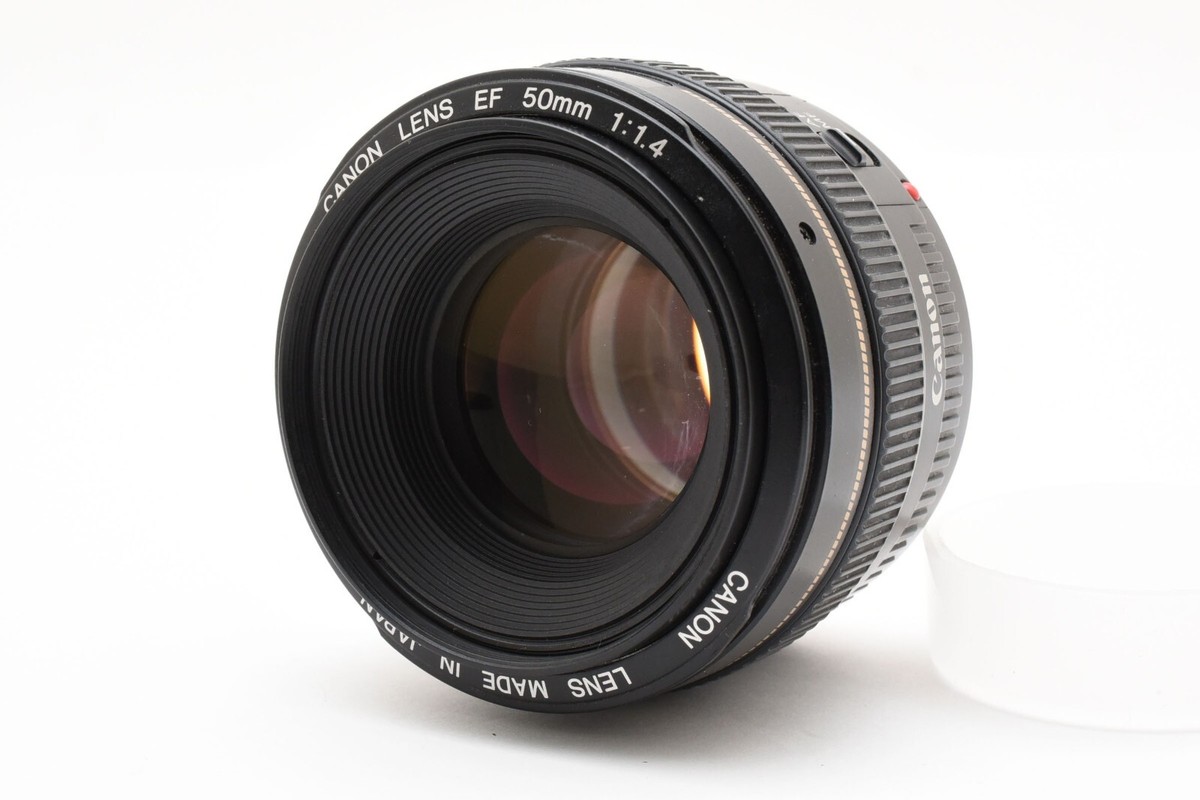 美品 Canon EF 50mm 1:1.4 レンズ ES-71 II Canon EF 50mm F/1.4 USM Standard Lens [Exc+++] w/ES-71II