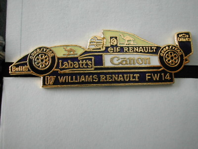PIN'S PIN WILLIAMS RENAULT FW14 ELF CANON CAMEL GOOD YEAR LABATT'S EMAIL
