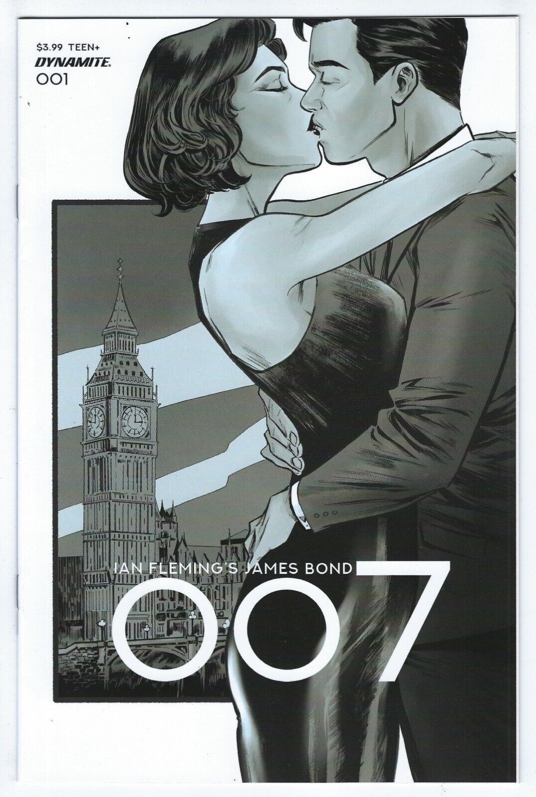 Dynamite JAMES BOND 007 #1 first printing 1:7 Lee B&W variant
