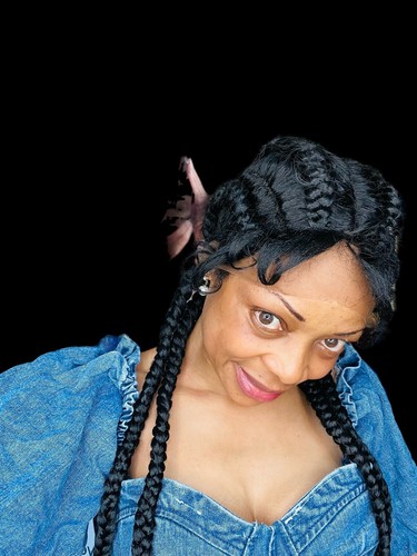 Extra Long Lace Front Cornrow Double Dutch Braided Wigs 4 Stands - Picture 2 of 15