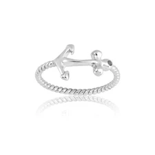 Sterling Silver Anchor Ring