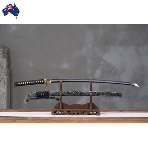 Australia Katana Tiema Gomai Steel Clay Tempered Full Shell Saya Samurai Sword - Picture 1 of 12