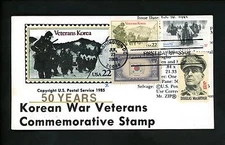 Ranto Cachet US FDC #3803 on 2152 w/ 921 1424 Military Veterans Korean War 2003