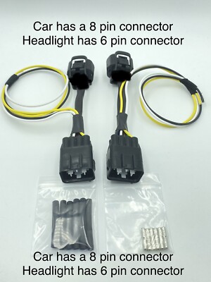 8 - 6 Pin Conversion To Use Aftermarket Headlight  Vland Ect. On Toyota 86