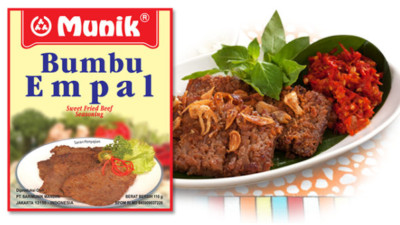 Munik Bumbu Empal Süßigkeiten Gebraten Rind Indonesien Instant Gewürz Paste 110G