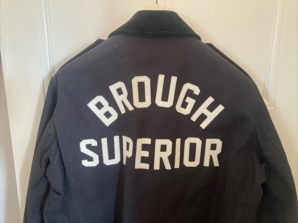 Rare Mens Greenfell Brough Superior Motorbike Jacket Size 46 (XL