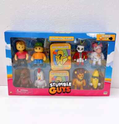 SCOPELY STUMBLE GUYS 10 PACK 3'' COLLECTIBLE FIGURES+DYNAMITRON+EXCLUSIVES 10/12