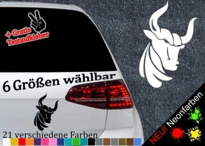 STICKERFREAKS Stierkopf Aufkleber -6 Größen 21 Farben- Spanien Toro Bulle Vinyl Taurus Bull