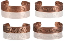 Pure Copper Magnetic Bracelet - Solid Copper Arthritis Pain Therapy Energy Cuff