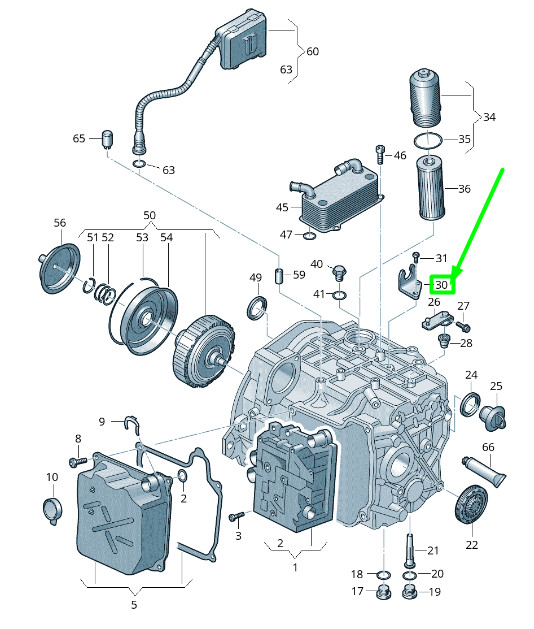 Support de boîte de vitesses Volkswagen Passat B8 3G 0BH321397