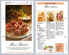 Fruit Tartlets #2 Pies - Simply Delicious 1992 IMP Ltd Recipe Card