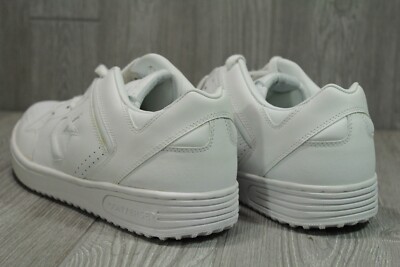Rare Vintage Converse Weapon OX 2003 1H787 White Leather Shoes