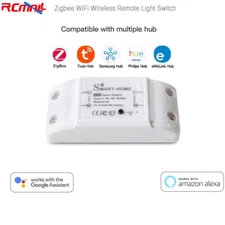 Zigbee Smart WiFi Wireless Remote Light Switch Voice Pairing 1 One Channel Relay