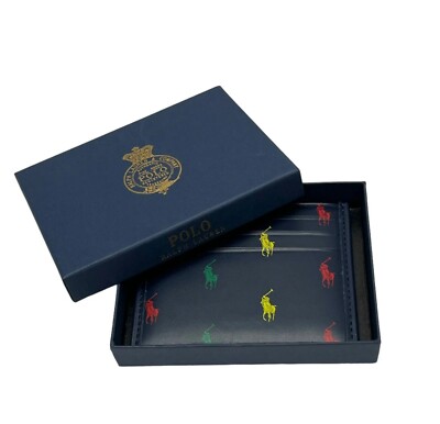 Polo Ralph Lauren Men's Signature Pony Leather Slim Card Case
