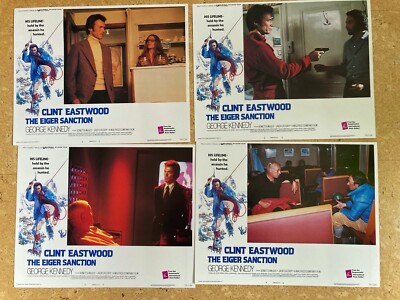 Eastwood, The Eiger Sanction, 8 US-LC ca 11 x 14  /28 x 36 cm und 11 Stills