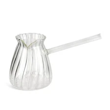 Glass Turkish Coffee Pot Cezve Ibrik Heat-Resistant Borosilicate Glass 19 fl oz