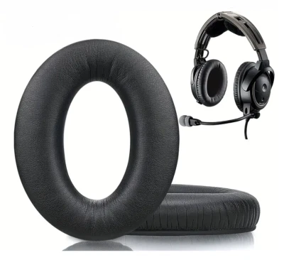 TRADEBIT 2x Ersatz OHRPOLSTER für BOSE Aviation A20 / A10 / X Schwarz Kopfhörer