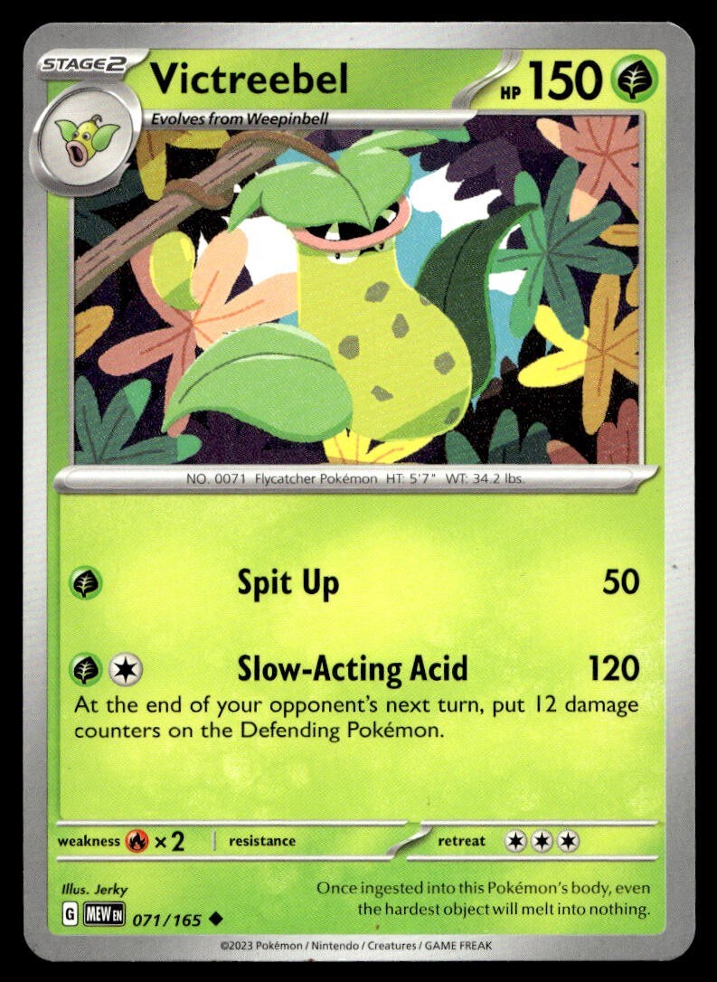 Victreebel 71/165 Pokemon Card Scarlet & Violet 151 Uncommon 150 HP NM M32