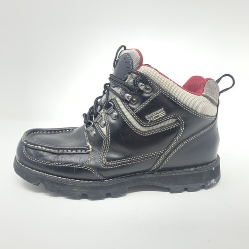 Rockport XCS Trail Black Hiking Boots Vibram Waterproof M3257 Moc Toe