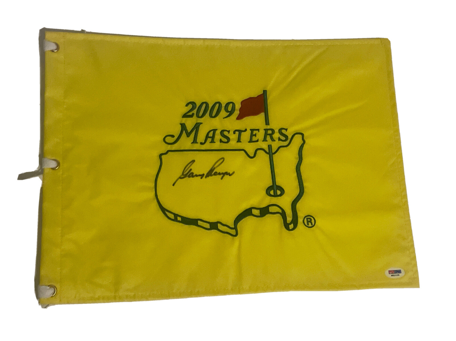 Gary Player Autographed Signed 2009 Masters Flag. PSA/DNA 