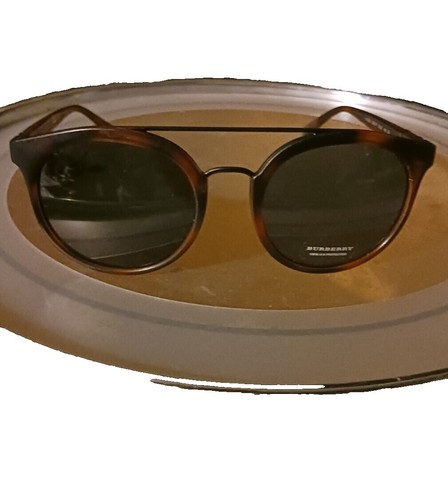 Burberry Round Oversized Sunglasses in Gradient Brown & Yellow Burberry Margot Brown Gradient Round Ladies Sunglasses  main image 4