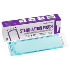 plastcareusa Self Seal Sterilization Pouch, 3.25" x 12", 200/Box