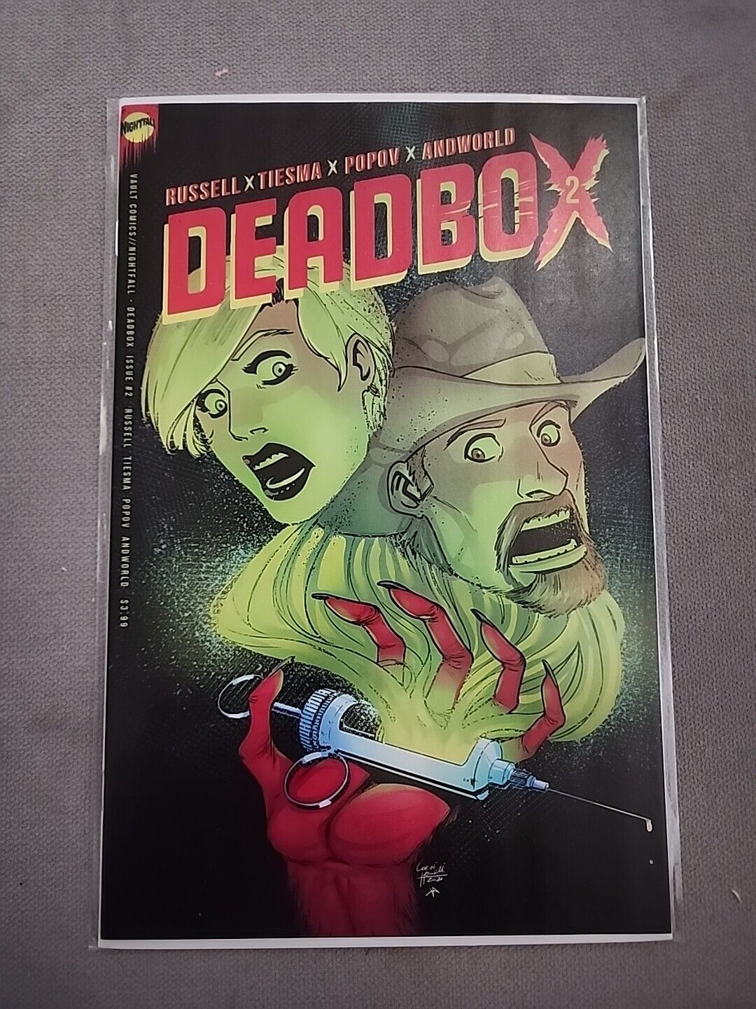 Deadbox Issue #2 Cover B Nightfall/Vault Comics Russell Tiesma Popov Andworld NM