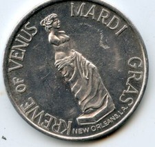 .Mardi Gras Doubloon Krewe of Venus 1977 Aluminum