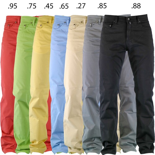 Pantalones elásticos de verano PIERRE CARDIN DEAUVILLE ajuste regular para hombre 3196 2021 - Imagen 1 de 16