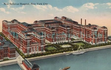 New York City NYC - NEW BELLEVUE HOSPITAL - Postcard Insane Asylum