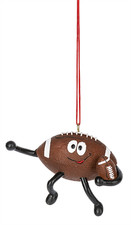 Midwest-CBK "Football" Christmas/Everyday Ornament, 2.5 inches