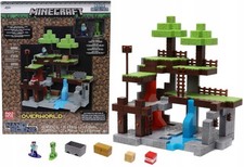 Minecraft Nano Scene Overworld Spielset – Display mit 2 Metall-Figuren & Zubehör