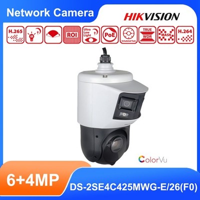Hikvision 6+4MP Panoramic ColorVu+IR 25xPTZ POE Camera DS-2SE4C425MWG-E/26(F0)