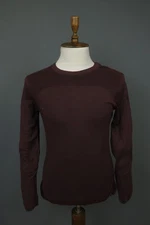 SMARTWOOL Dark Brown Wool Knit Long Sleeve Crew Neck Pullover Sweater Size L