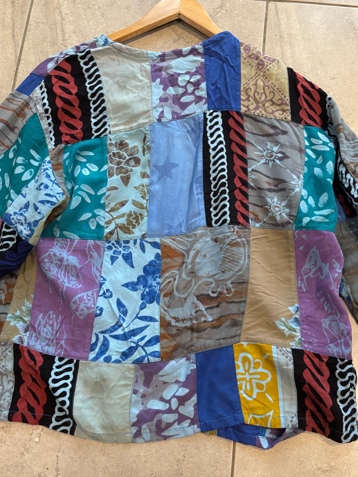 Thin Air Rayon Floral Print Patchwork Bohemian In… - image 8