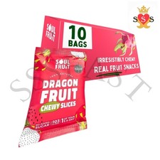 10x 30g Soul Fruit Soft Dried Slices - Dragon Fruit EACH
