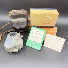 Vintage Universal Cinemaster II G-8 8mm Cine Camera Box Case Manual UNTESTED