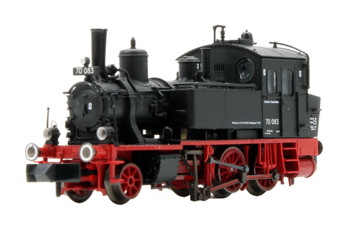 FLEISCHMANN SPUR N 707083 DB SCHWARZ CLASS 70 083 DAMPFLOK *DCC BESTÜCKT* | Condition: Used